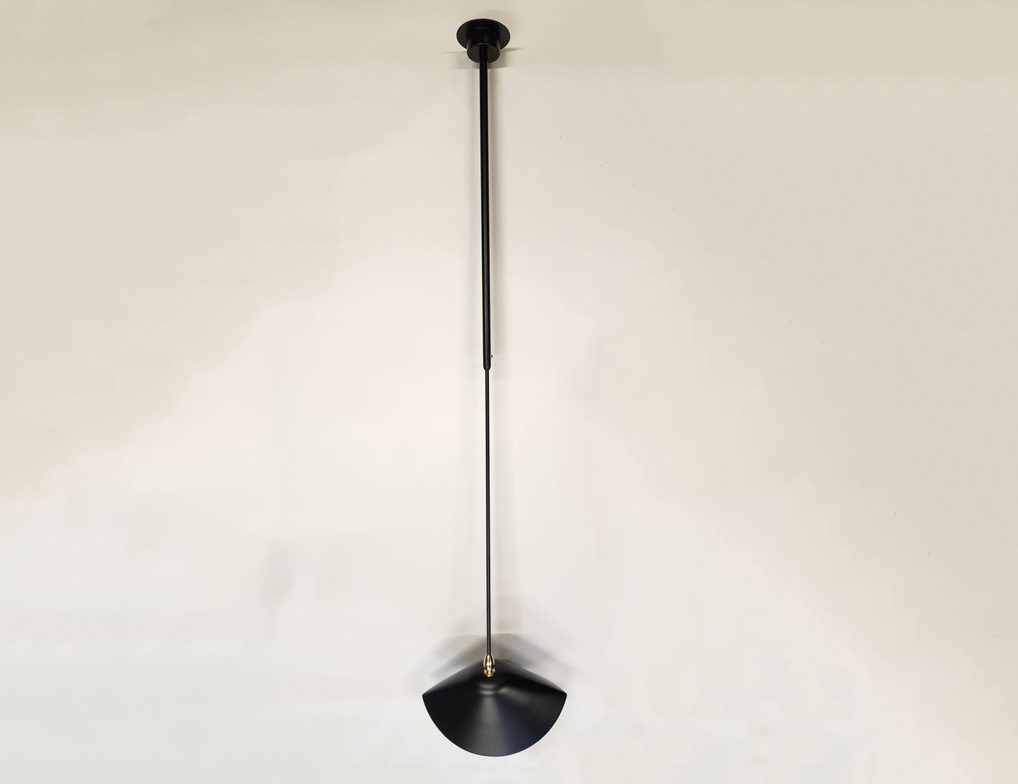 Black Serge Mouille Library Ceiling Lamp with a Long Arm - SergeMouilleUSA