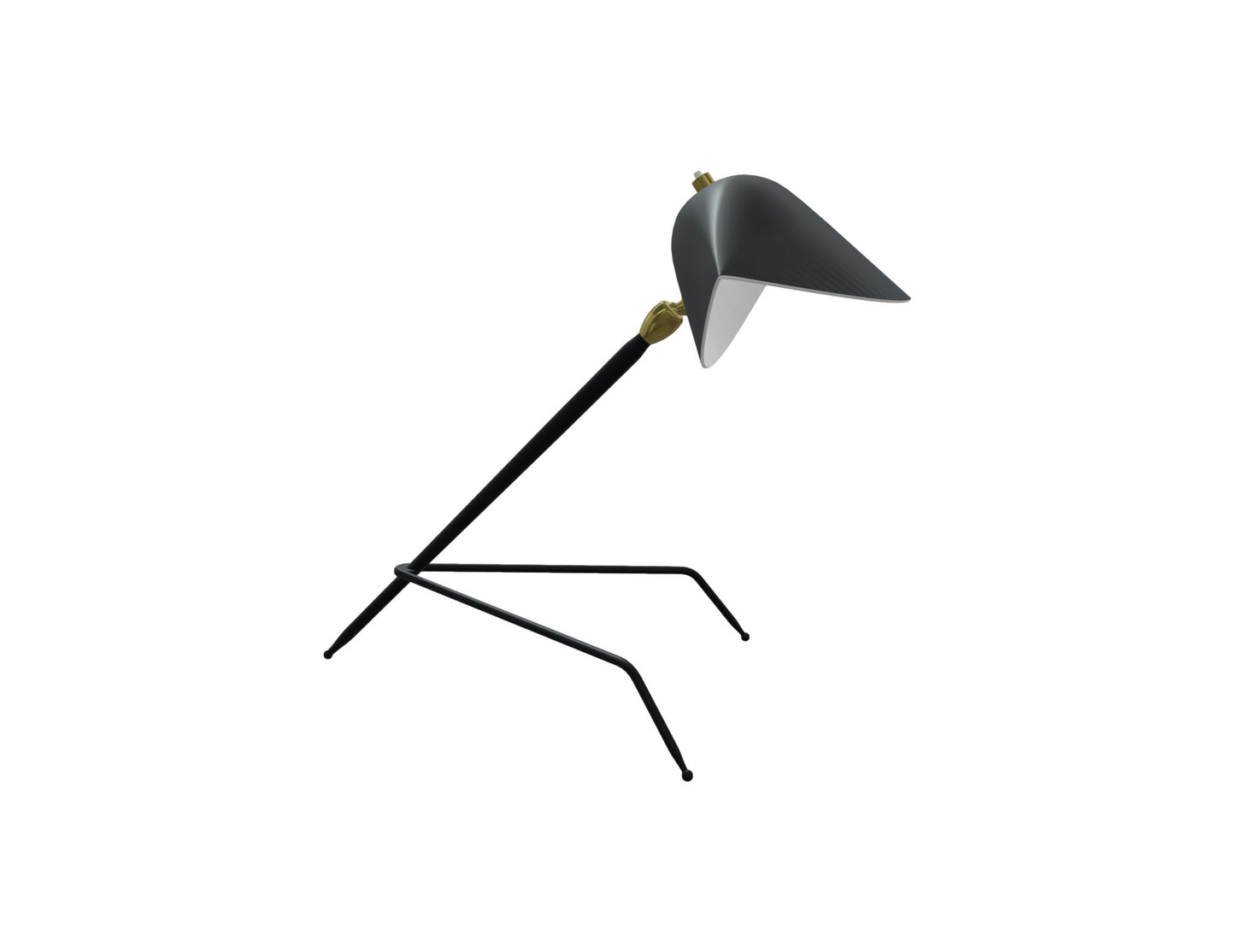 Black Serge Mouille Tripod Desk Lamp - SergeMouilleUSA (4)