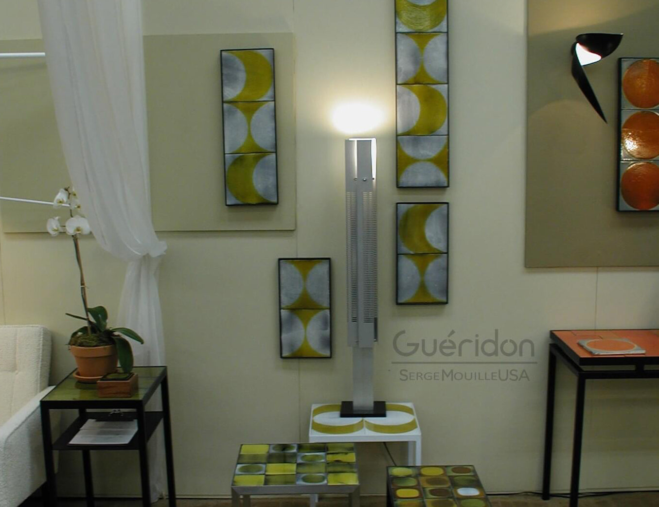 Serge Mouille Medium Signal Floor Lamp shown in showroom