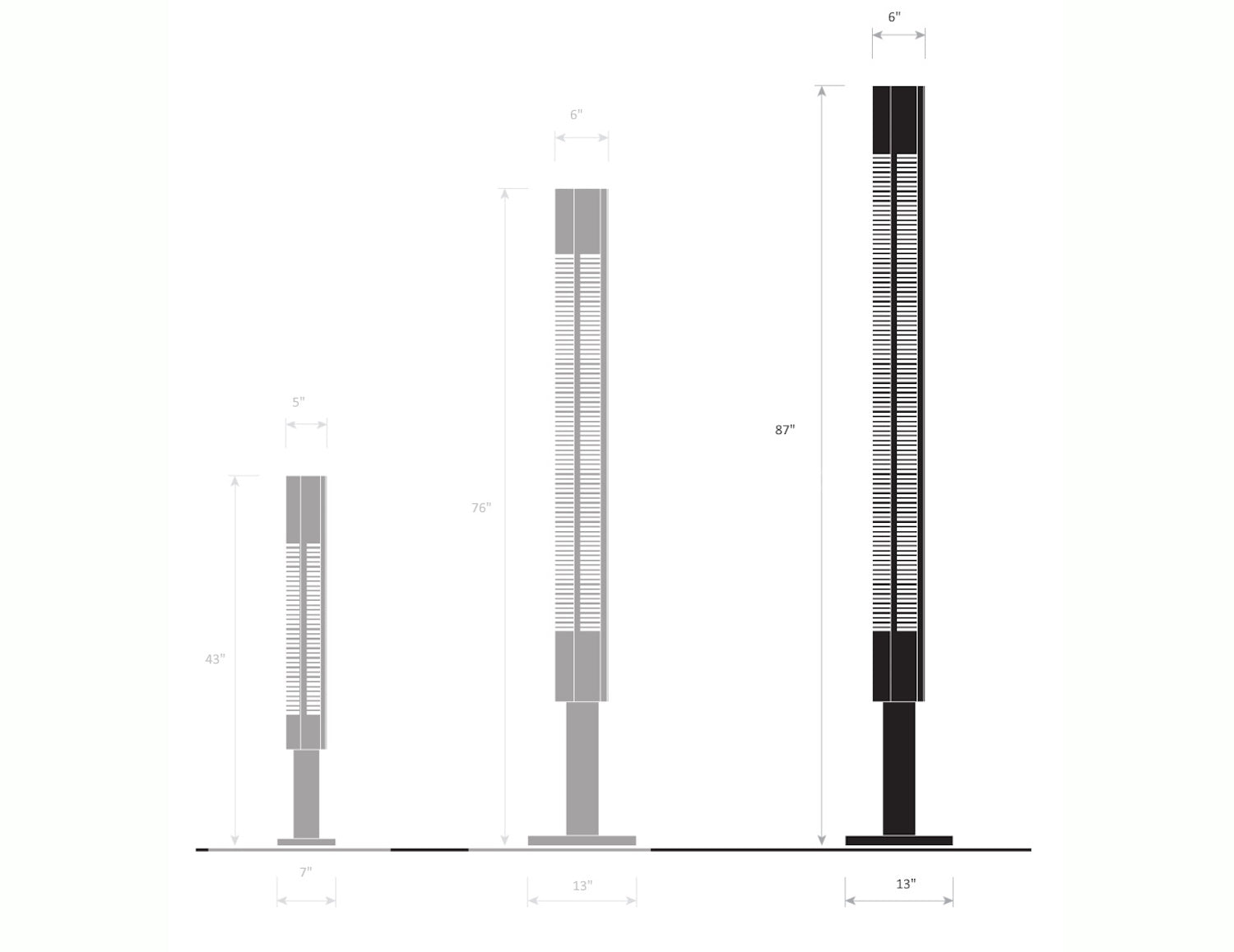 Serge Mouille  Extra Large Signal Floor Lamp - Dimensions