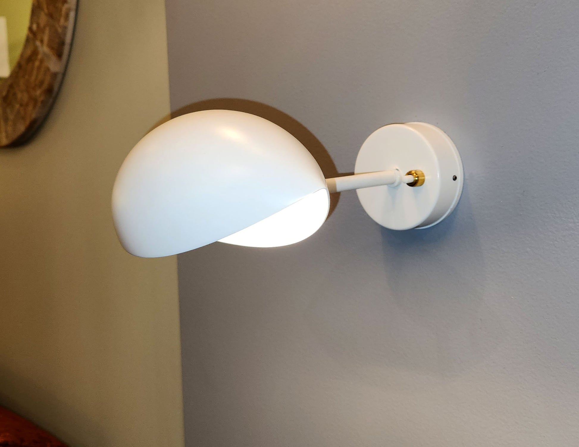 White Serge Mouille Eye Sconce - SergeMouilleUSA