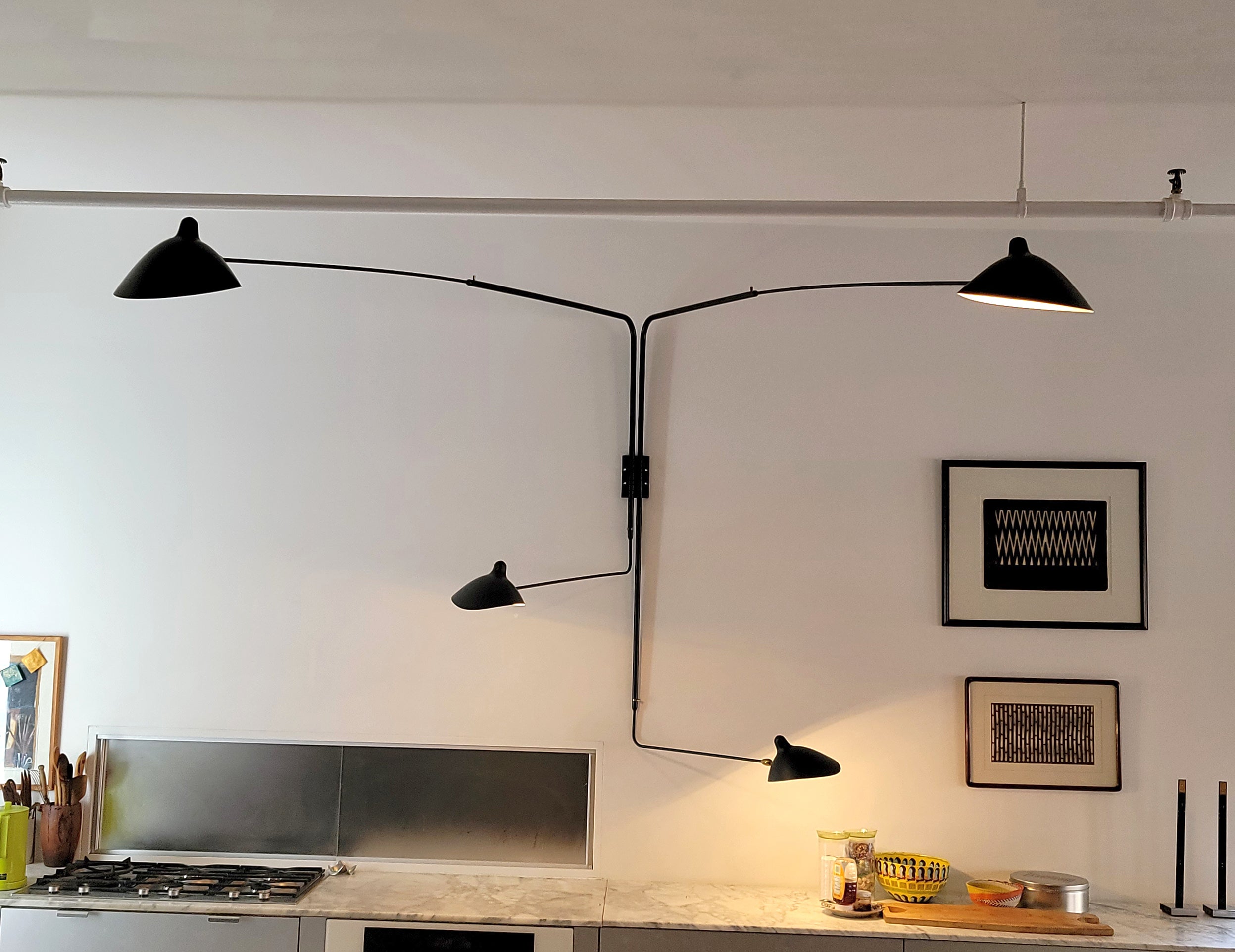 Serge Mouille Rotating Sconce with 4 Arms - SergeMouilleUSA