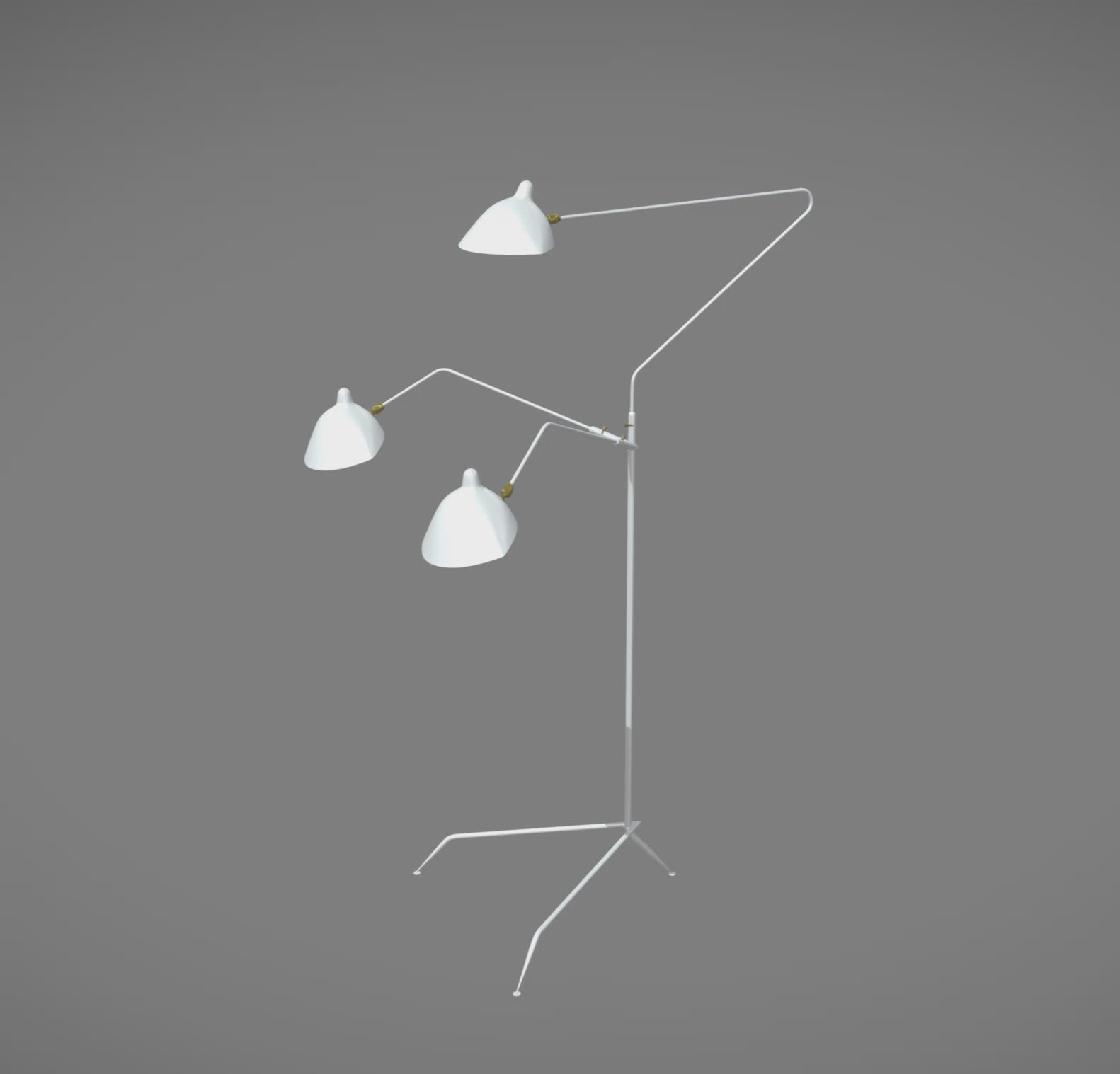 Serge Mouille 3-Arm Floor Lamp - SergeMouilleUSA